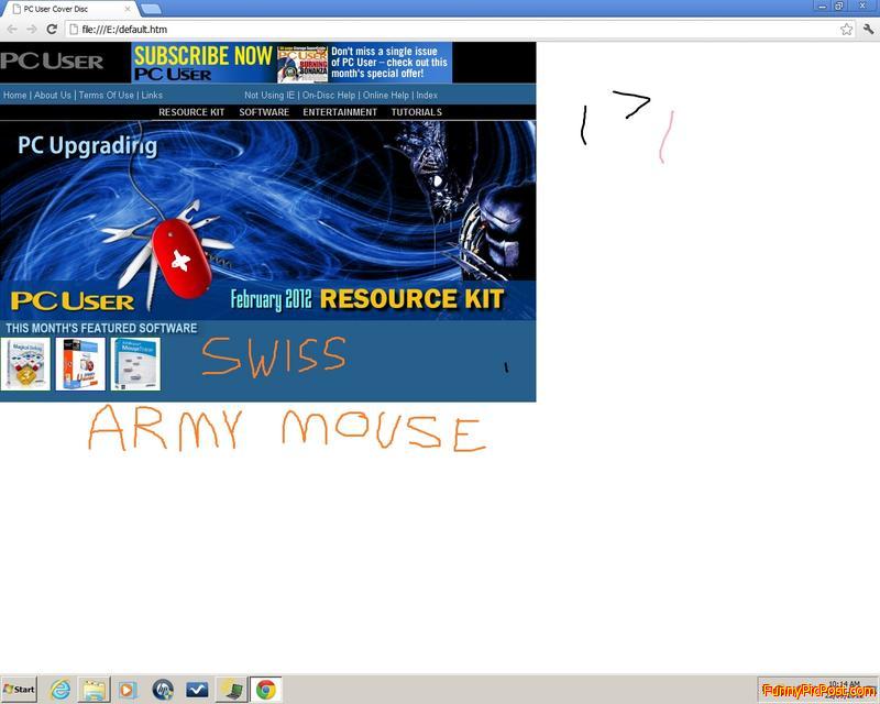 swiss army mouse