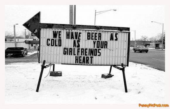 No Beer can be that COLD