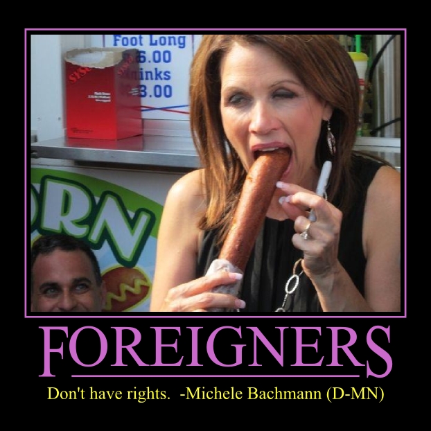 Bachmannazi chokes on her own lies.