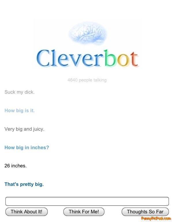 Cleverbot likes dick
