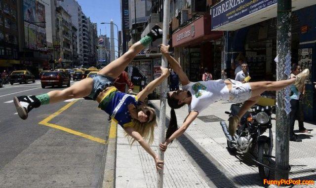 Street Pole Dancers