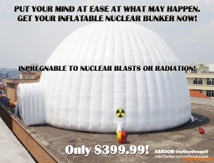 Inflatable Nuclear Bunker