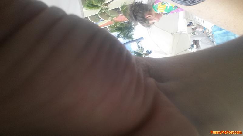 It's either his Left Nut,... or
<br>
his right wri