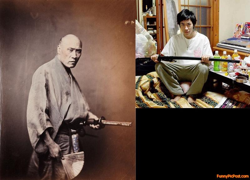 Samurai Before And Today